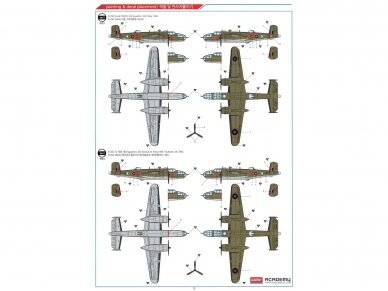 Academy - North American B-25C/D Mitchell RAF "European Theatre", 1/48, 12339 7