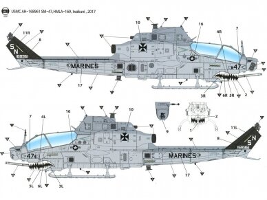 Academy - USMC AH-1Z "Shark Mouth", 1/35, 12127 13