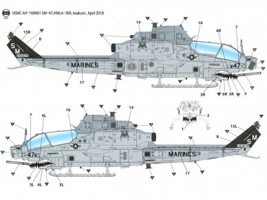 Academy - USMC AH-1Z "Shark Mouth", 1/35, 12127 14