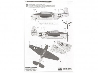 Academy - Grumman Avenger USN TBF-1C "Battle of Leyte Gulf", 1/48, 12340 6