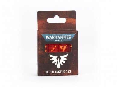 Blood Angels Dice Set (stalo žaidimų kauliukai), 41-45