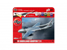 Airfix - De Havilland DH 100 Vampire T.11 Model Set, 1/72, A55204A