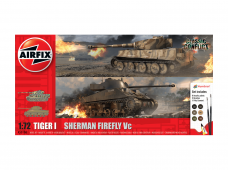 Airfix - Classic Conflict Tiger 1 vs Sherman Firefly Model Set, 1/72, A50186