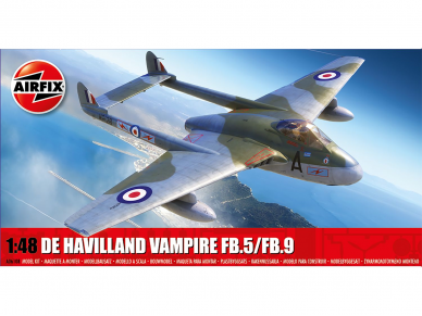 Airfix - De Havilland Vampire FB.5/FB.9, 1/48, A06108