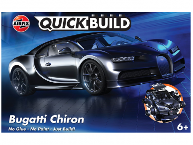 Airfix - QUICKBUILD Bugatti Chiron - Black, J6025