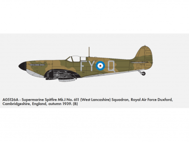 Airfix - Supermarine Spitfire Mk.Ia, 1/48, A05126A 7