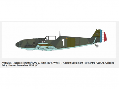 Airfix - Messerschmitt Bf109E-3/E-4, 1/48, A05120C 3