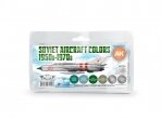 AK Interactive - 3rd generation - Acrylic paint set Soviet Aircraft Colors 1950s-1970s, AK11743