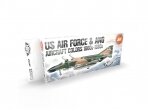 AK Interactive - 3rd generation - Acrylic paint set US Air Force & ANG Aircraft Colors 1960s-1980s, AK11747