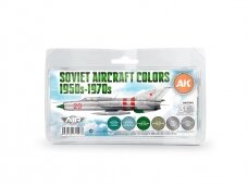 AK Interactive - 3rd generation - Akrilinių dažų rinkinys Soviet Aircraft Colors 1950s-1970s, AK11743