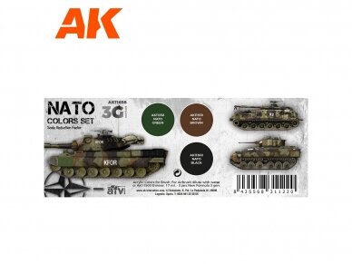 AK Interactive - 3rd generation - Acrylic paint set NATO Colors, AK11658 1