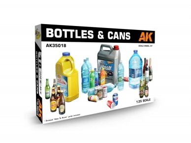 AK Interactive - Bottles and cans, 1/35, AK35018