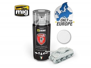 TITANS HOBBY - WHITE MATT PRIMER (teraga krunt) 400ml, 101