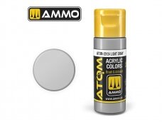 AMMO MIG - ATOM Akriliniai dažai Light Gray, 20ml, 20124