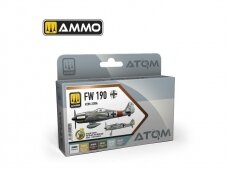 AMMO MIG - ATOM Akrilinių dažų rinkinys FW 190 Colors, 20904