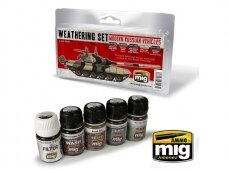 AMMO MIG - Набор эффектов старения MODERN RUSSIAN VEHICLES WEATHERING SET, 7147