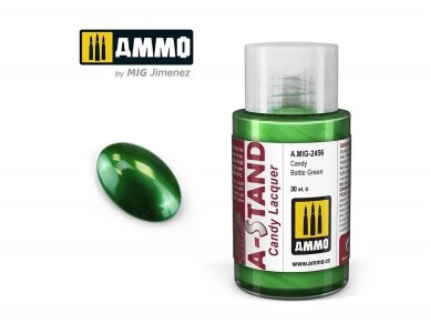 AMMO MIG - A-Stand paint Candy Bottle Green, 30 ml, 2456