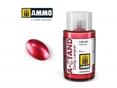 AMMO MIG - A-Stand krāsas Candy Red, 30 ml, 2451