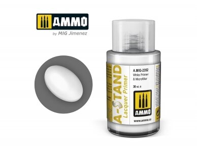 AMMO MIG - A-Stand Teraga krunt White Primer & Microfiller, 30ml, 2352