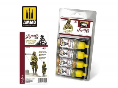 AMMO MIG - Akrilinių dažų rinkinys Japanese Infantry WWII, 7040