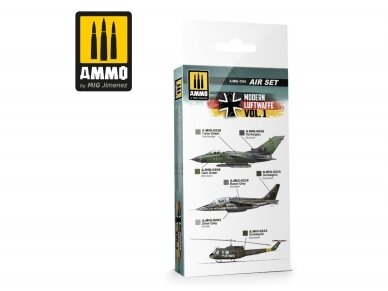 AMMO MIG - Acrylic paint set MODERN LUFTWAFFE VOL 1 SET, 7241 1