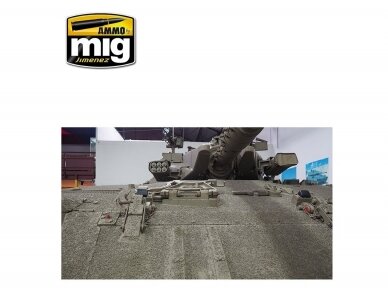 AMMO MIG - ANTI-SLIP PASTE - BROWN COLOR FOR 1/35 (Антислип цвет коричневый ( акриловая паста)), 20ml, 2035 12