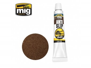 AMMO MIG - ANTI-SLIP PASTE - BROWN COLOR FOR 1/35 (Антислип цвет коричневый ( акриловая паста)), 20ml, 2035