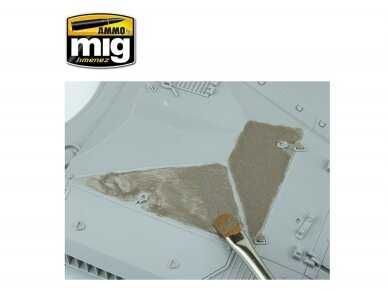 AMMO MIG - ANTI-SLIP PASTE - BROWN COLOR FOR 1/35 (Антислип цвет коричневый ( акриловая паста)), 20ml, 2035 6