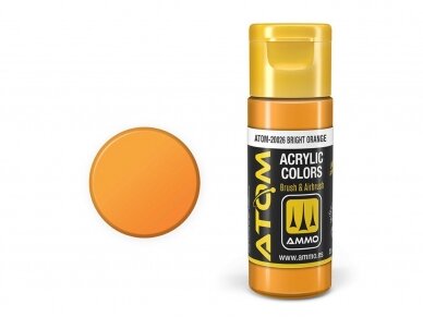 AMMO MIG - ATOM Acrylic paint Bright Orange, 20ml, 20026 1