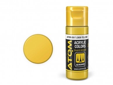 AMMO MIG - ATOM Akriliniai dažai Lemon Yellow, 20ml, 20017 1