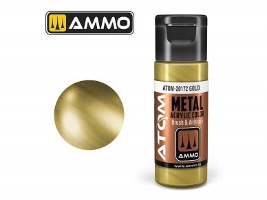 AMMO MIG - ATOM Акриловые краски METALLIC Gold, 20ml, 20172