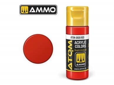 AMMO MIG - ATOM Akriliniai dažai Scarlet Red, 20ml, 20028