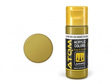 AMMO MIG - ATOM Akriliniai dažai Zinc Chromate Yellow, 20ml, 20013 1