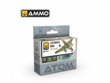 AMMO MIG - ATOM Набор акриловых красок Luftwaffe WWII Late Colors, 20911