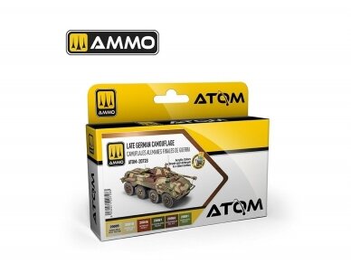 AMMO MIG - ATOM Akrils krāsu komplekts Late German Camouflage, 20728