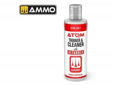 AMMO MIG - ATOM Thinner and Cleaner with Retarder (Akrüülvärv lahusti ja puhastusaine koos aeglustiga), 60 ml, 20511