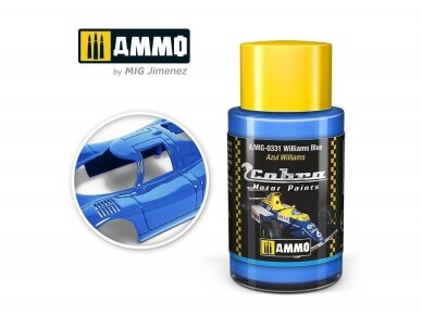 AMMO MIG - Cobra motor dažai Cobra Motor Williams Blue, 30 ml, 0331