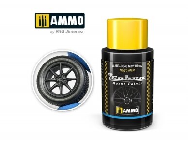 AMMO MIG - Cobra motor värv Cobra Motor Matt Black, 30 ml, 0340