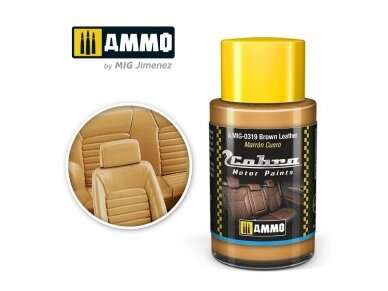 AMMO MIG - Cobra motor dažai Cobra Motor Brown Leather, 30 ml, 0319