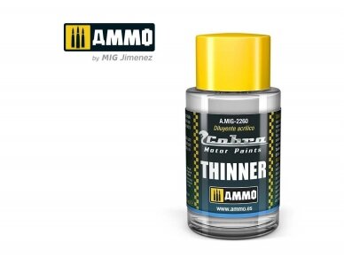 AMMO MIG - Cobra motor paints Acrylic Thinner (akrila krāsas šķīdinātājs), 30 ml, 2260