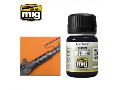 AMMO MIG - Пигмент GUN METAL, 35ml, 3009