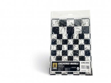 AMMO MIG - материал для моделирования Checkered Marble. Round die-cut for bases for wargames 8784 1