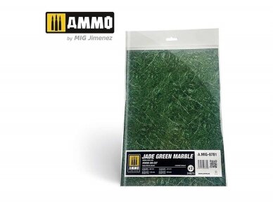 AMMO MIG - Jade Green Marble. Round die-cut for bases for wargames 8781