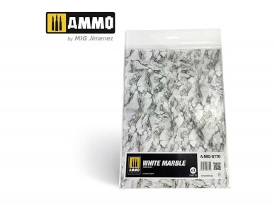 AMMO MIG - White Marble. Sheet of marble 8770