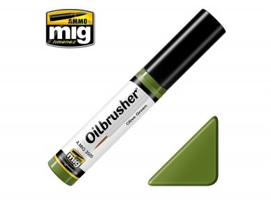 AMMO MIG - Vananemisvahend Oilbrusher - OLIVE GREEN, 3505