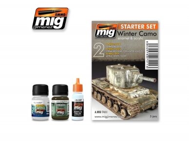 AMMO MIG - Weathering set WINTER CAMO SET - STARTER SET, 7411