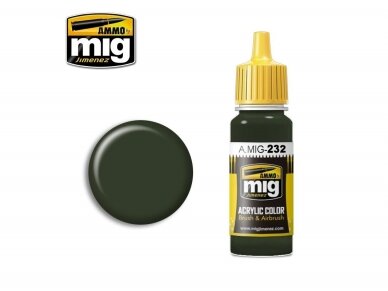 AMMO MIG - Akriliniai dažai RLM 70 SCHWARTZGRÜN, 17ml, 0232