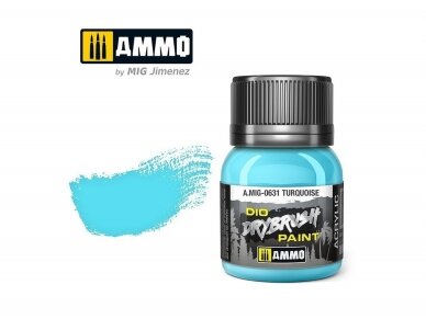 AMMO MIG - Sendinimo priemonė DRYBRUSH Turquoise, 40ml, 0631