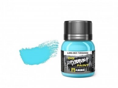 AMMO MIG - Sendinimo priemonė DRYBRUSH Turquoise, 40ml, 0631 1