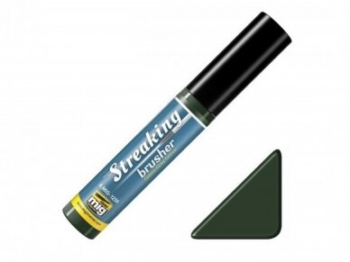 AMMO MIG - Sendinimo priemonė STREAKINGBRUSHER Green-Grey Grime 1256 1